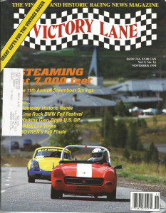 VICTORY LANE 1994 NOV - THE VINTAGE & HISTORIC RACING NEWS MAGAZINE